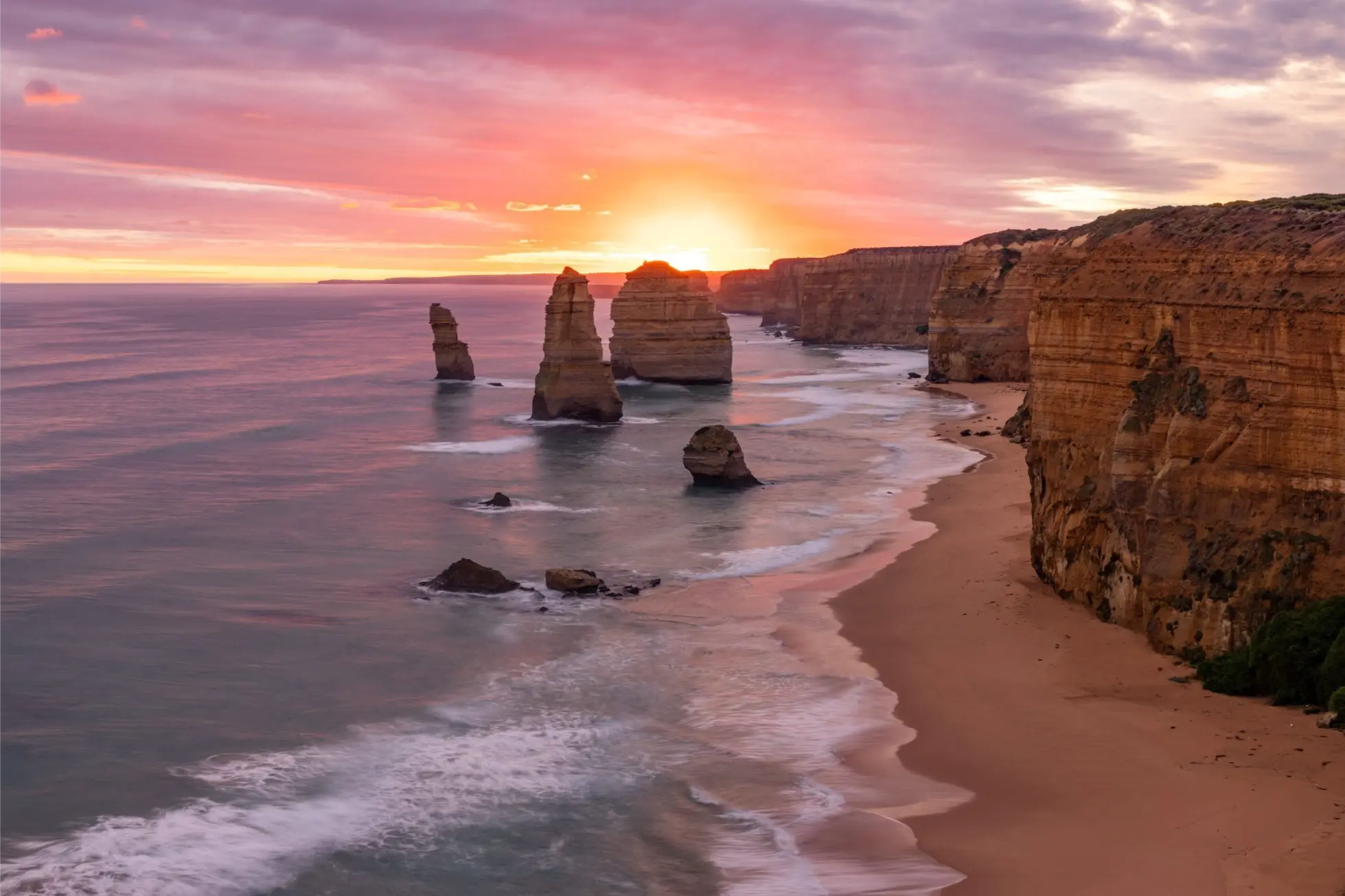 Twelve Apostles at sunset